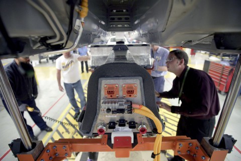 Der Akku erm&ouml;glicht eine elektrische Reichweite von etwa 65 km, ... (Foto: GM)