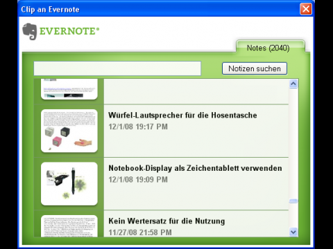 Evernote-Firefox-Plugin