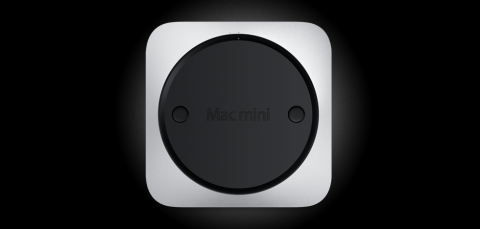Die Unterseite des Mac Mini.