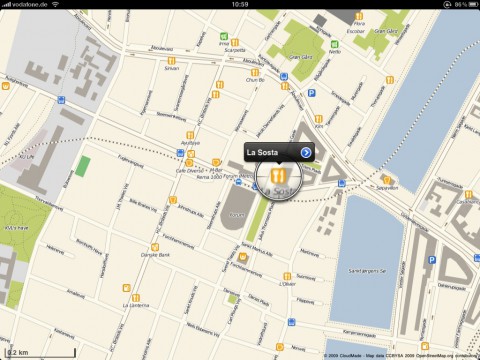 Routenplanung im Guide