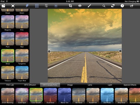 Photo fx Ultra - Verlaufsfilter mit Voransicht