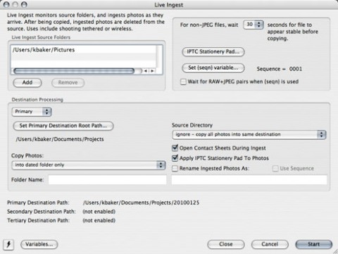 Photo Mechanic - Import der Bilder