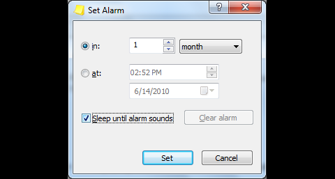 Wer will, kann den Sticky auch als Alarm wieder auftauchen lassen.