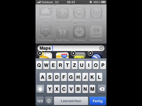 Die Ordner werden entweder automatisch anhand der Kategorie der App benannt, oder vom Nutzer selbst umbenannt. 