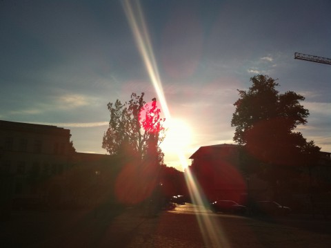 Lensflares: Vor allem der rote Punkt st&ouml;rt. 