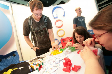 Google deb&uuml;tierte mit einem Stand auf dem diesj&auml;hrigen Linuxtag. (Foto: Katja Zimmermann/Linuxtag)