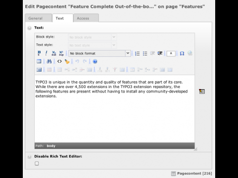 Typo3 4.4