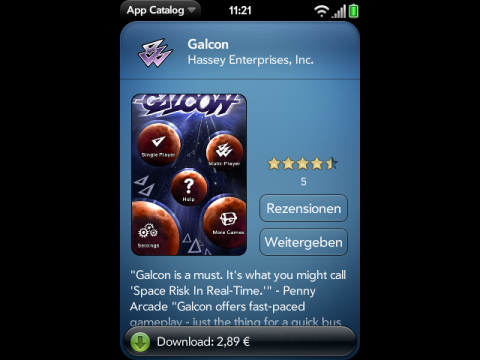 Galcon im App Catalog