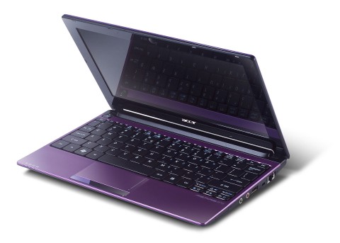 Acer-Netbook Aspire One D260 - in der Farbgebung Cool Purple