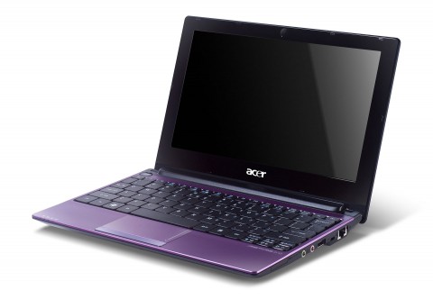 Acer-Netbook Aspire One D260 - in der Farbgebung Cool Purple