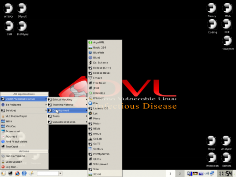 Damn Vulnerable Linux 1.5 "Infectious Disease"