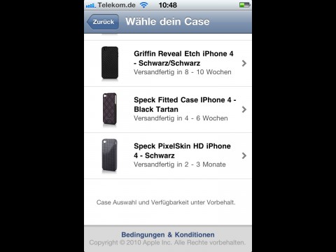 ... und iPhone-4-H&uuml;llen von Partnern