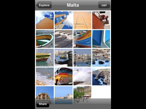 Jalbum-iPhone-Anwendung - Thumbnail&uuml;bersicht