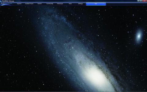 ... aber auch die unendlichen Weiten, wie die Andromedagalaxie...  (Bild: Microsoft)