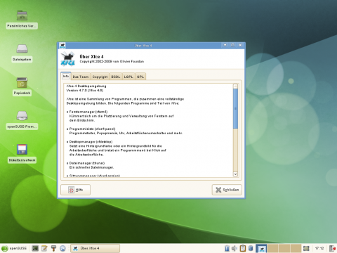 Auch der Desktop Xfce steht zur Installation zur Verf&uuml;gung.