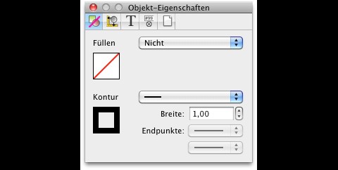 PDFpen - Objekteigenschaften