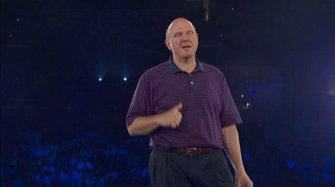 Steve Ballmer schw&ouml;rt Microsofts Partner auf Cloud Computing ein.