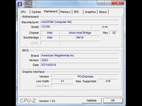 CPU-Z: Das BIOS hat noch Betastatus.