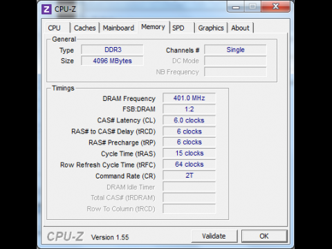CPU-Z: So viel RAM wird im Serienger&auml;t nicht vorhanden sein.