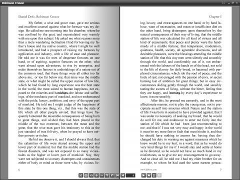 Gooreader - Textdarstellung