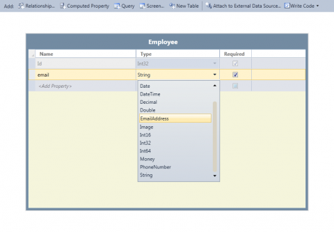 Visual Studio Lightswitch