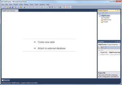 Visual Studio Lightswitch