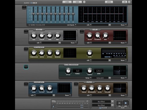 Magix Music Maker 17 mit Einstellungen f&uuml;r Spezialeffekte