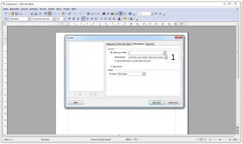Openoffice.org 3.3 - neuer Druckdialog