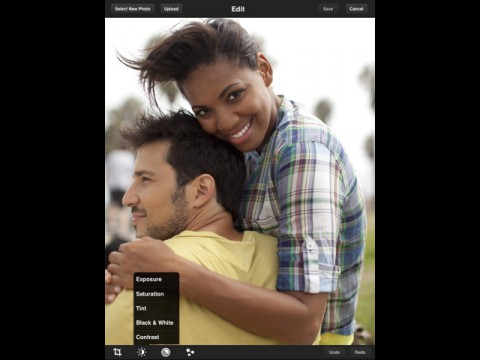 Adobe Photoshop Express auf dem iPad