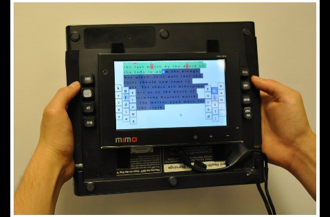 Reartype-Prototyp: ein 7-Zoll-Tablet mit Tastaturkomponenten von CH Products