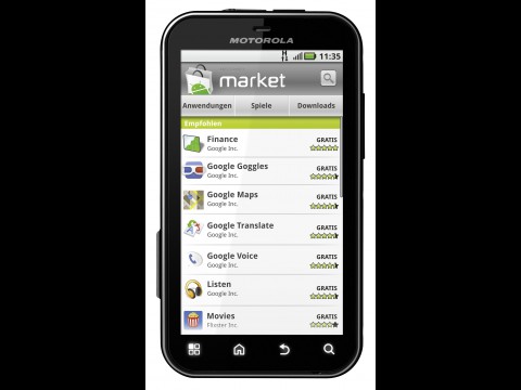 Motorola Defy mit Android 2.1