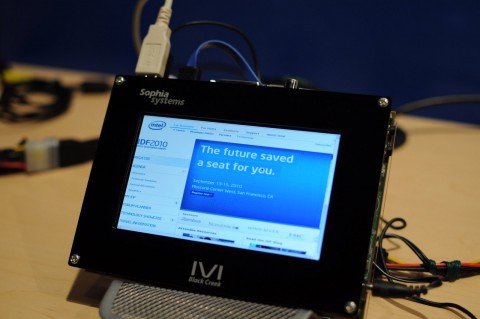 Ebenfalls bei Oki: ein Prototyp eines Navigationssystems f&uuml;r Autos