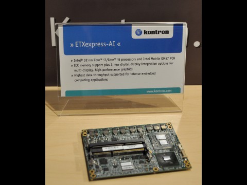 Auch Embedded-Versionen des Core i5 gibt es f&uuml;r Autos, aber auf gr&ouml;&szlig;eren Boards.