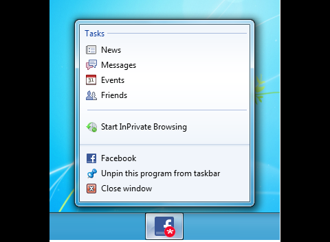 Websites in der Taskbar festpinnen