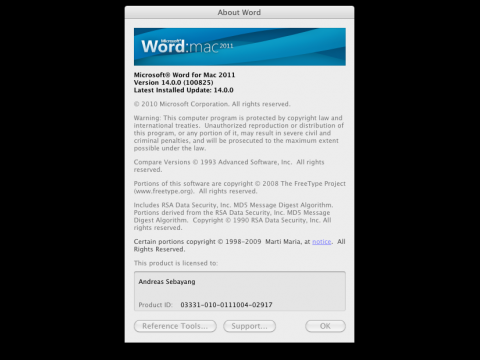 Office for Mac 2011