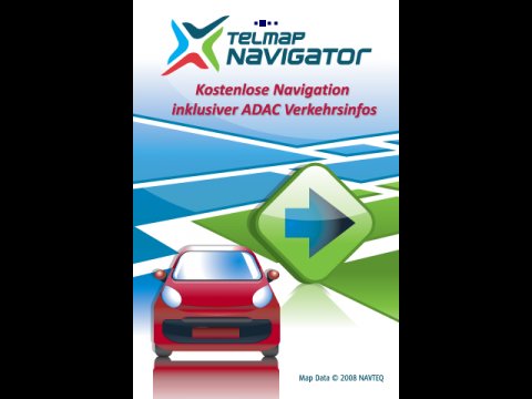 Telmap Navigator - Startbildschirm