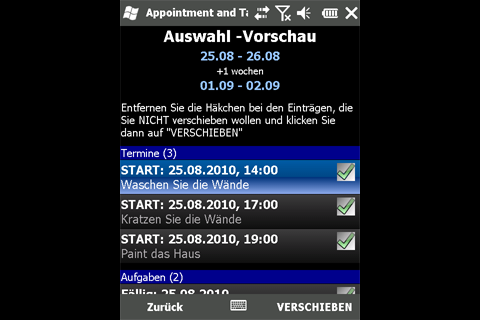 Trinefix Appointment and Task Mover - Vorschau