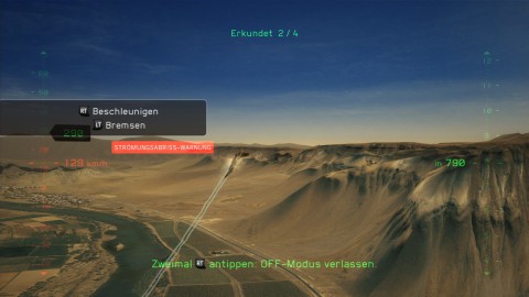 Unm&ouml;gliche Stunts: In der Luft wurde die Richtung des Flugzeugs um 180&deg; gedreht.