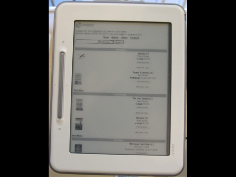 Der WLAN-f&auml;hige E-Book-Reader hat eine direkte Verbindung zu einem Onlinebuchladen. (Foto: wp)