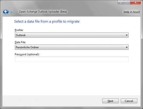 Open-Xchange Microsoft Outlook Uploader