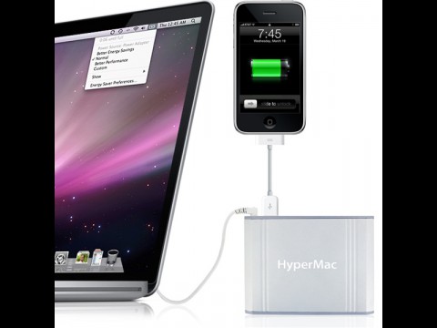 Sanhos Hypermac-Akku MBP-222 - l&auml;dt auch Macbook Pro und iPhone gleichzeitig