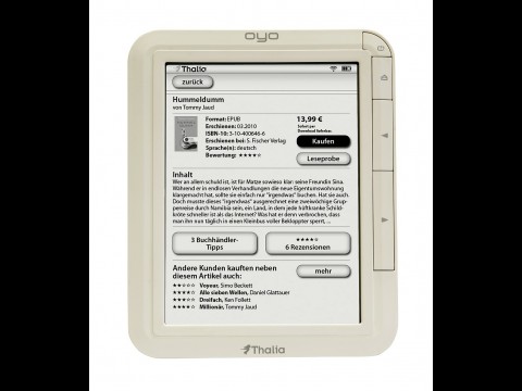E-Book-Reader Oyo (Bild: Thalia)