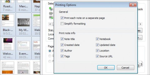 Evernote 4 - Druckfunktion
