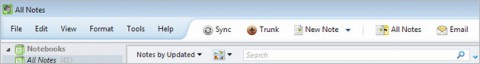 Evernote 4 - Interface