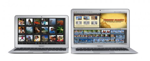 Apple MacBook Air 11,6 Zoll und 13,3 Zoll nebeneinander