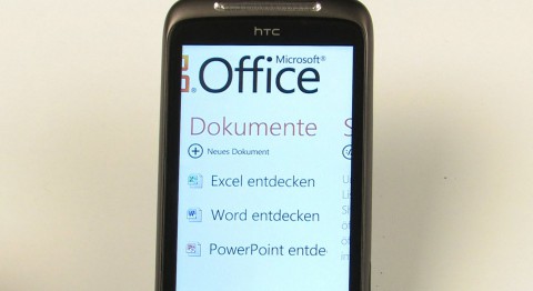 Office-Suite von Windows Phone 7