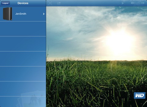 WD Photos Viewer iPad-Version