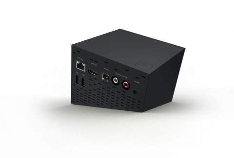 Boxee Box - die R&uuml;ckseite des 'versenkten' W&uuml;rfels