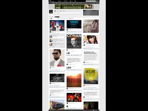 Neues Myspace - Rasteransicht (Screenshot: Myspace)
