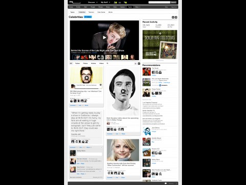 Neues Myspace - Celebrity-Hub (Screenshot: Myspace)